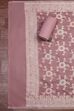 Light Green Cotton Printed Embroidered Unstitched Suit Set image number 3