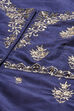 Blue Straight Art Silk Lehenga Set image number 1