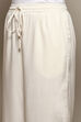 Black Rayon Regular Solid Palazzo image number 4