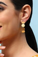 Gold Brass Earrings image number 1