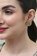 Green Stone Earrings image number 1