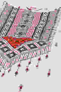 Ecru LIVA Straight Printed Kurti image number 1