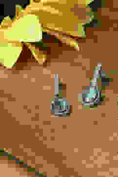 Mint Green Brass Pendant Necklace Set image number 0