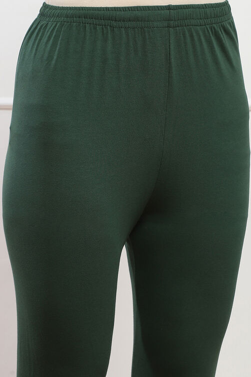 Camel Cotton Blend Solid Churidar image number 1
