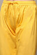 Yellow Cotton Blend Anarkali Kurta Churidar Suit Set image number 2