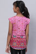 Pink Cotton Printed Top image number 4