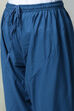 Blue Cotton Kalidar Kurta Churidar Suit Set image number 3