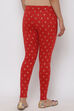 Terracotta Cotton Leggings image number 4