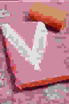 Salmon Pink Linen Digital Print Unstitched Suit Set image number 1