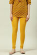 Camel Cotton Blend Solid Churidar image number 3