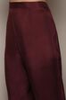 Wine Chanderi Unstitched Suit Set image number 3