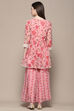 Pink Polyester A-Line Suit Set image number 5