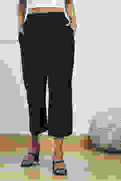 Black Rayon Palazzo image number 5