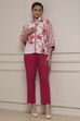 Blue Cotton Slim Pants image number 3
