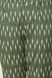 Dark Green Cotton Straight Kurta Slim Pant Suit Set image number 3
