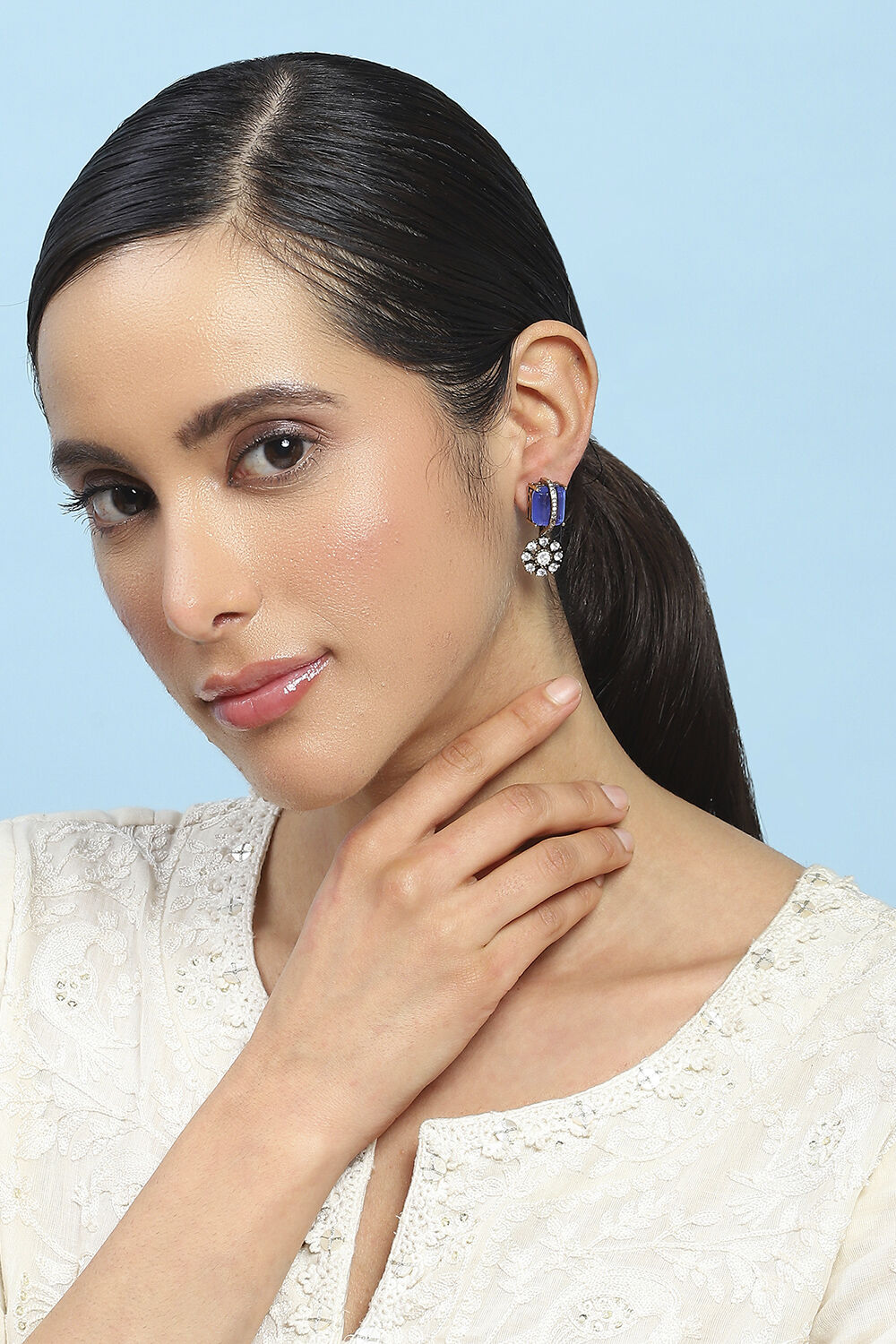 Blue Brass Drop & Danglers image number 3