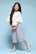 Off White Cotton Straight Printed Kurta Set