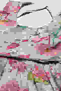 Grey Polyester Blend Anarkali Suit Set image number 1