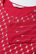 Fuchsia Rayon Straight Kurta Pants Set image number 1