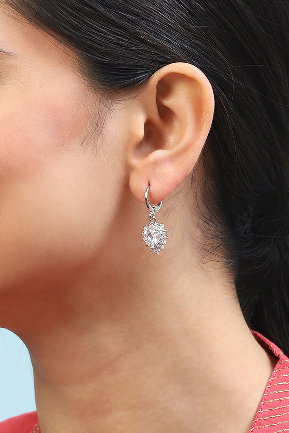 White Brass Earrings image number 1