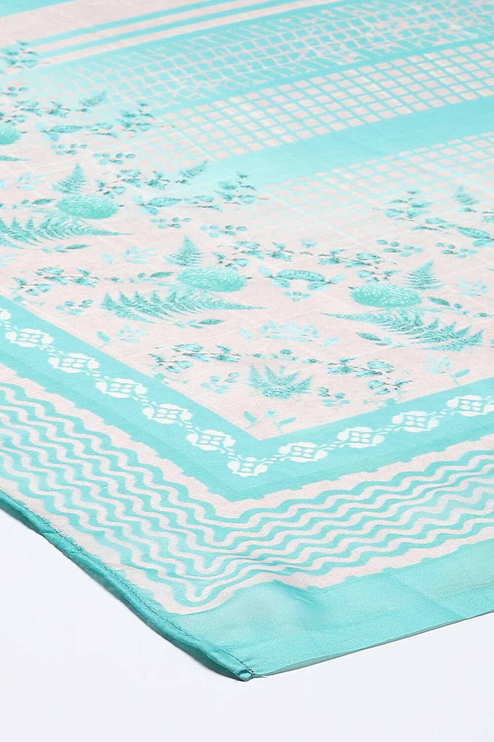 Maroon Chanderi Machine Embroidered Unstitched Suit Set image number 3