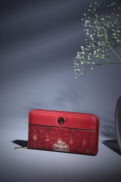 Red Pu Leather Wallet image number 0