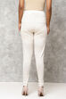 Ecru Straight Wool Acrylic Leggings image number 5