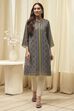 Black Printed Straight Kurta image number 6