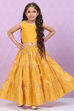 Yellow Art Silk Lehenga Set