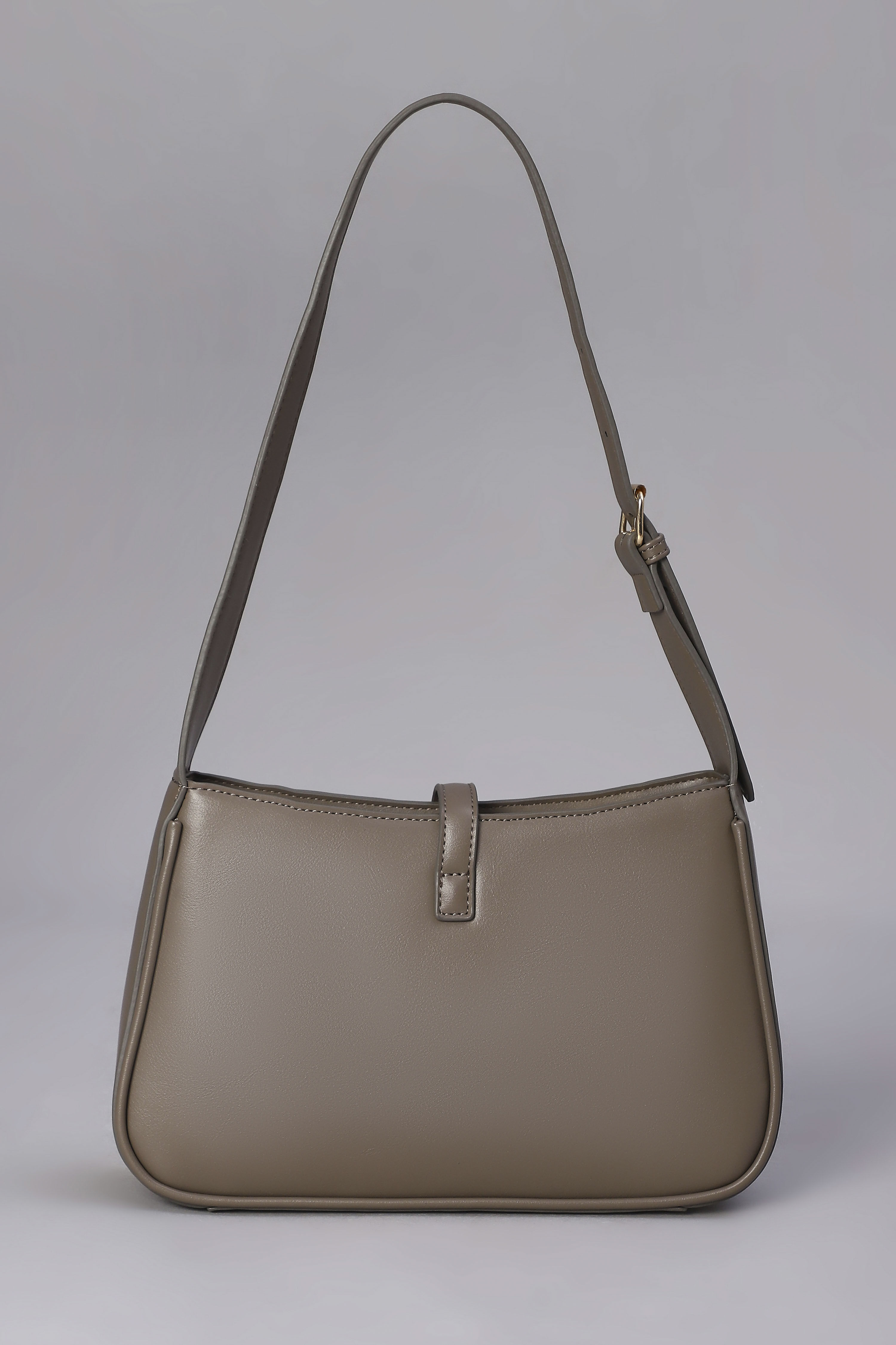 Grey PU Shoulder Bag image number 2