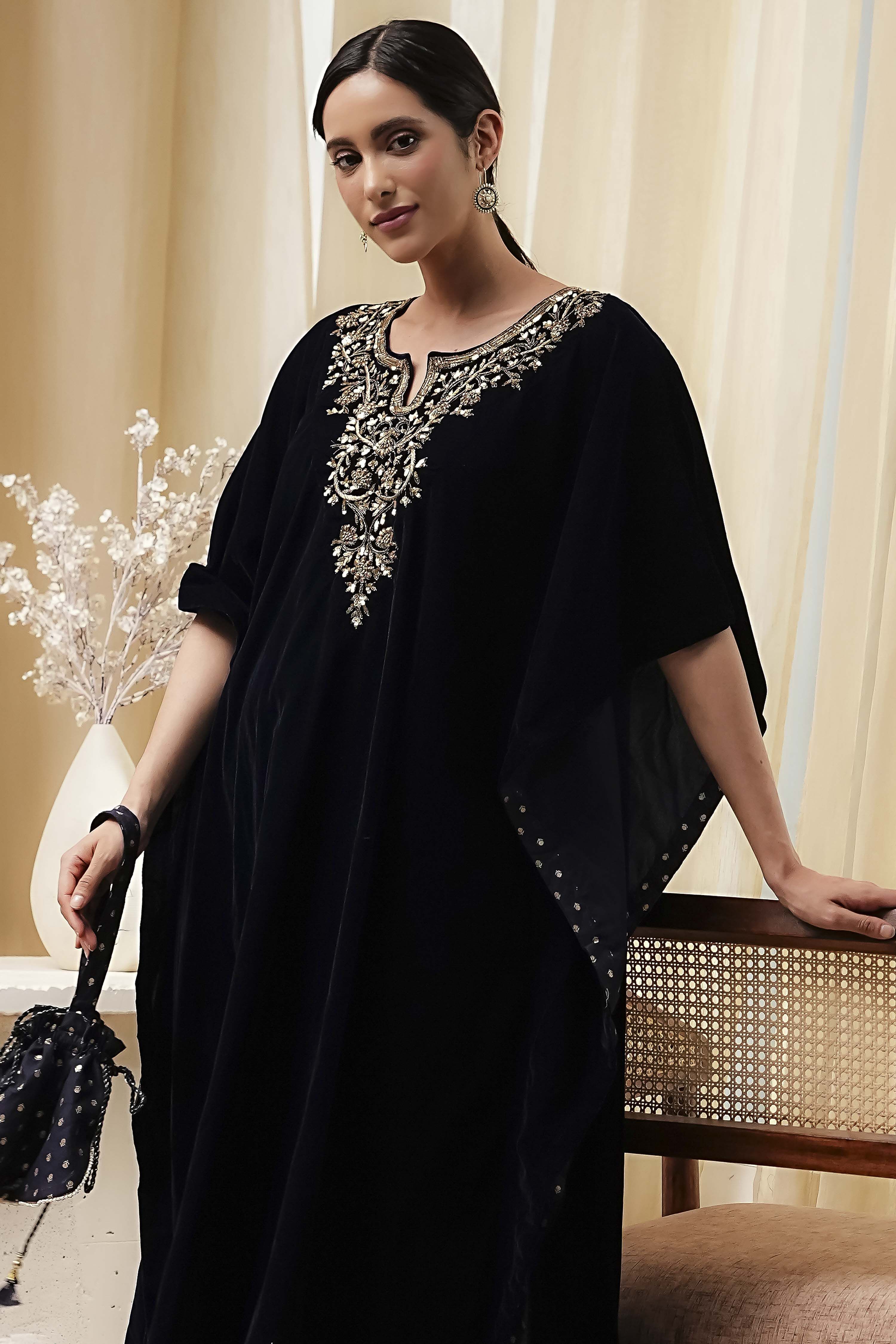 Blue Art Silk A-Line Kurta Palazzo Suit Set image number 1