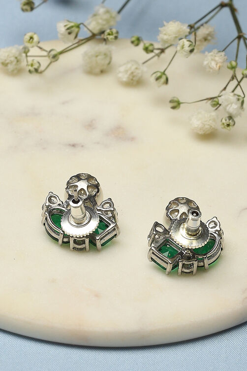 Green Brass earrings image number 2