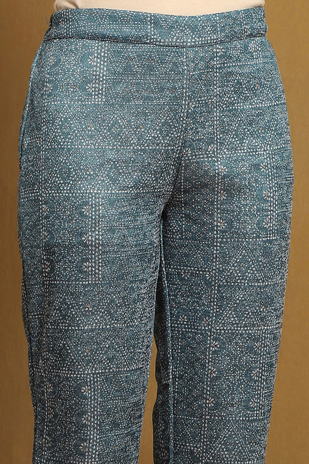 Teal Knit Straight Set image number 2