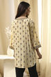 Beige Printed Straight Short Kurta image number 3