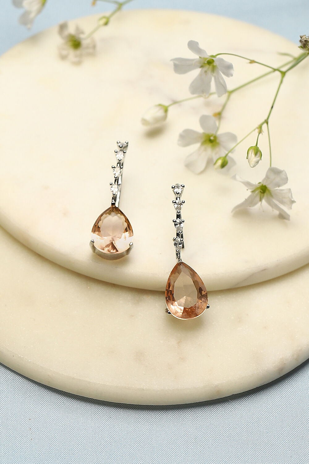 Champagne Brass Earrings image number 0