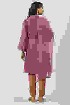 Onion Pink Printed Straight Kurta Salwar Suit Set image number 4