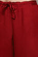 Green & Maroon Rayon Gathered Kurta Palazzo Suit Set image number 2