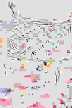 Mint Blue Cotton Yoke Embroidered Kurta With Solid Palazzo image number 1