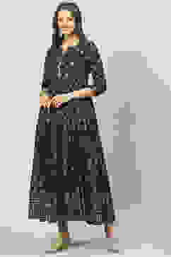 Charcoal Cotton Dress image number 2