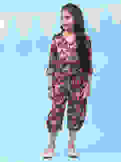 Burgundy Silk Jumpsuit image number 5