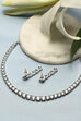 White Brass Necklace Set image number 2
