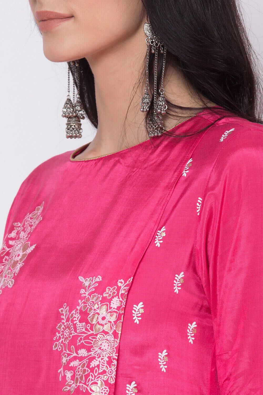 Fuschia A Line Kurta image number 1