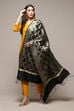 Black Silk Blend Yarndyed Dupatta image number 0