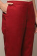 Red Satin Unstitched Suit Set image number 3