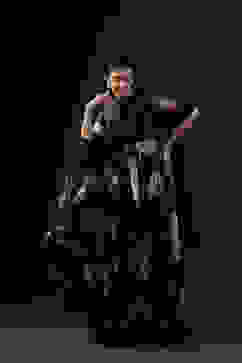 Rohit Bal Navy Cotton Silk Anarkali Printed Suit Set image number 8