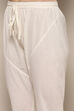 Off White Cotton Anarkali Suit Set image number 2
