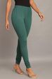 Camel Cotton Blend Solid Churidar image number 3