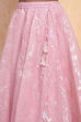 Pink Viscose Printed Flared Lehenga Set image number 2