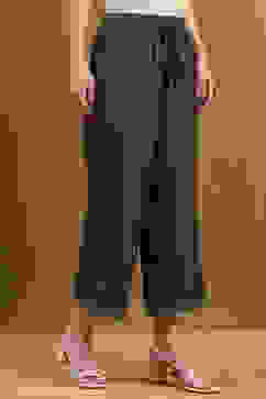 Grey Polyester Palazzo Pants image number 3