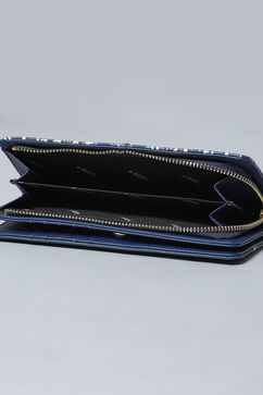 Navy Pu Leather Wallet image number 4